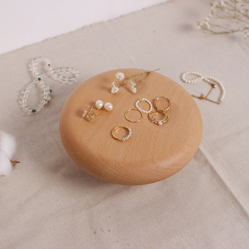 木子禮|置物木盤-蘑菇凳